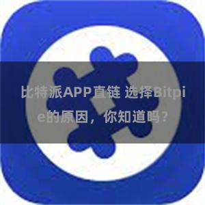 比特派APP直链 选择Bitpie的原因，你知道吗？