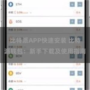 比特派APP快速安装 比特派钱包：新手下载及使用指南