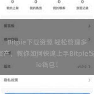 Bitpie下载资源 轻松管理多链资产，教你如何快速上手Bitpie钱包！