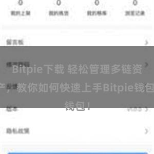 Bitpie下载 轻松管理多链资产，教你如何快速上手Bitpie钱包！