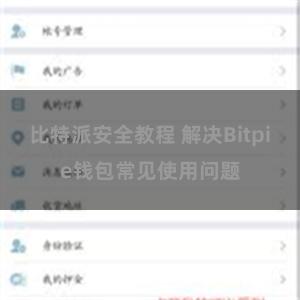 比特派安全教程 解决Bitpie钱包常见使用问题