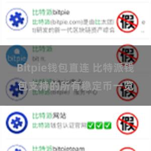 Bitpie钱包直连 比特派钱包支持的所有稳定币一览